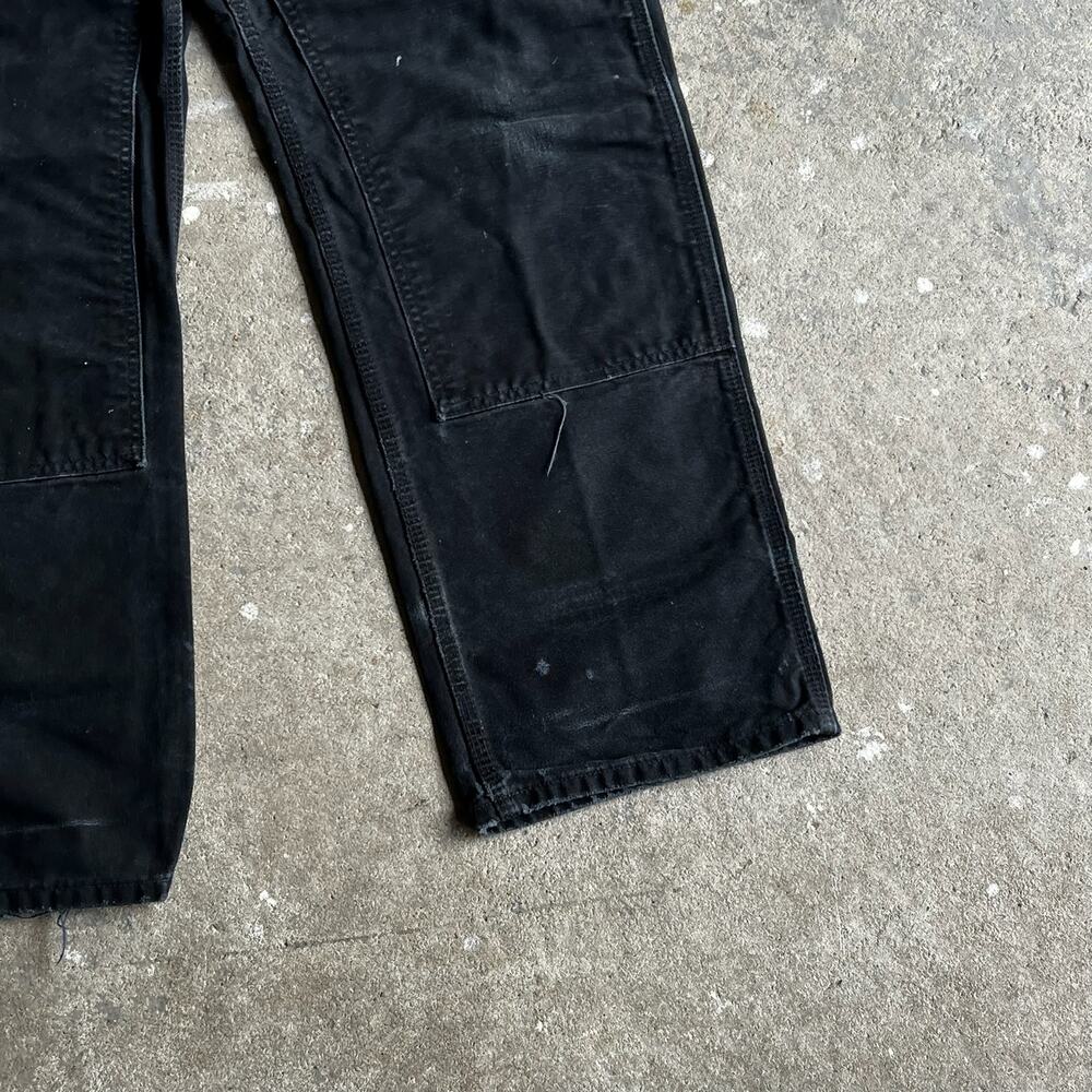 Carhartt faded black double knee work wear carpenter pants - Picture 5 of 12